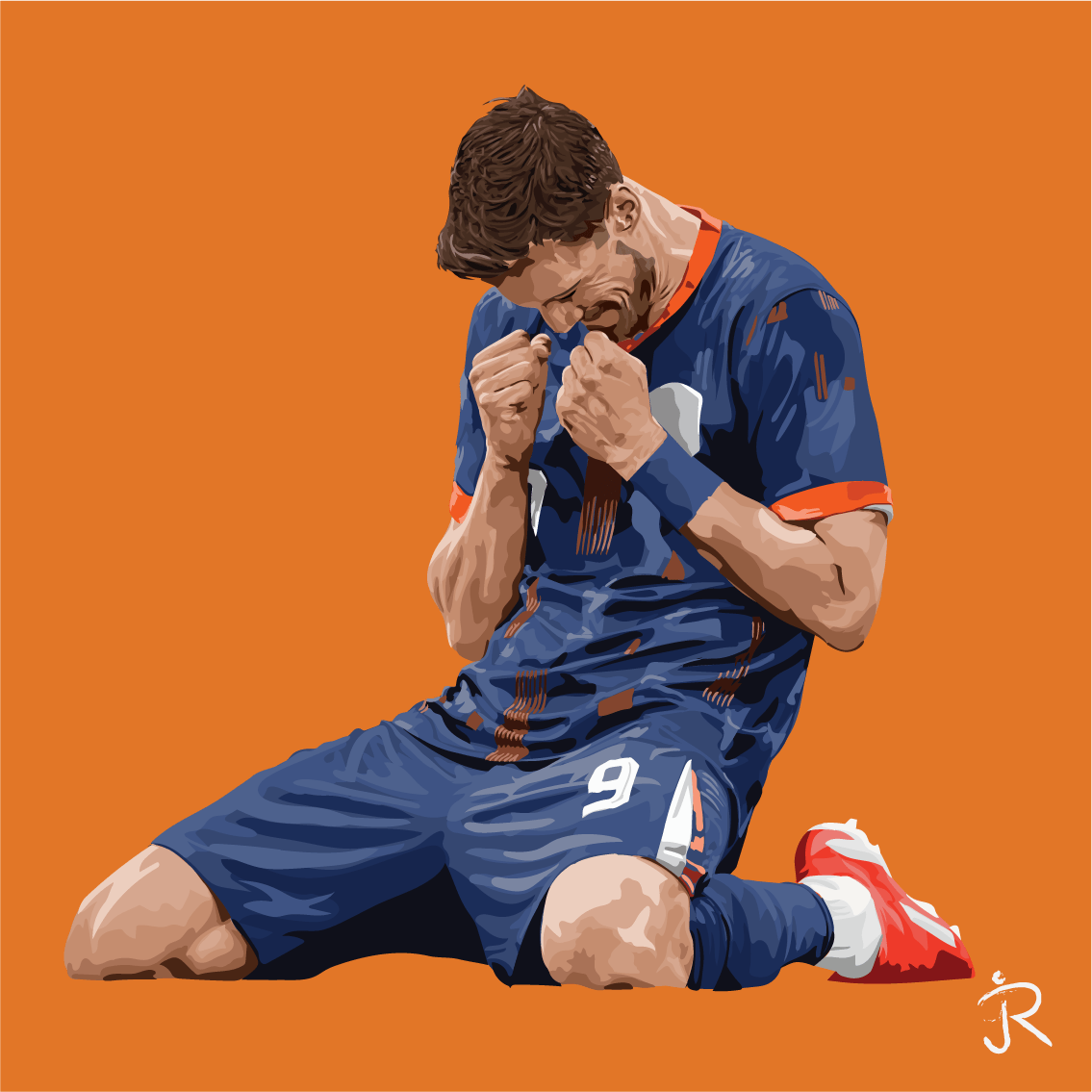1135x1135 Wout Weghorst EK 2024 Lake Art