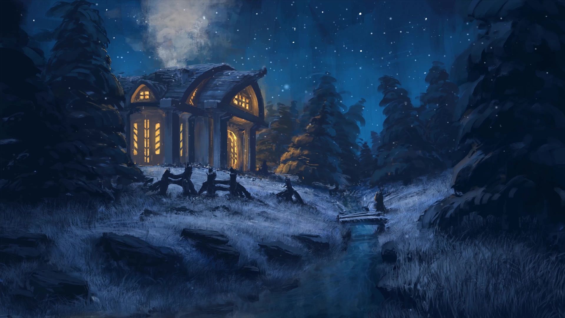 1920x1080 Winter Night Live Wallpaper