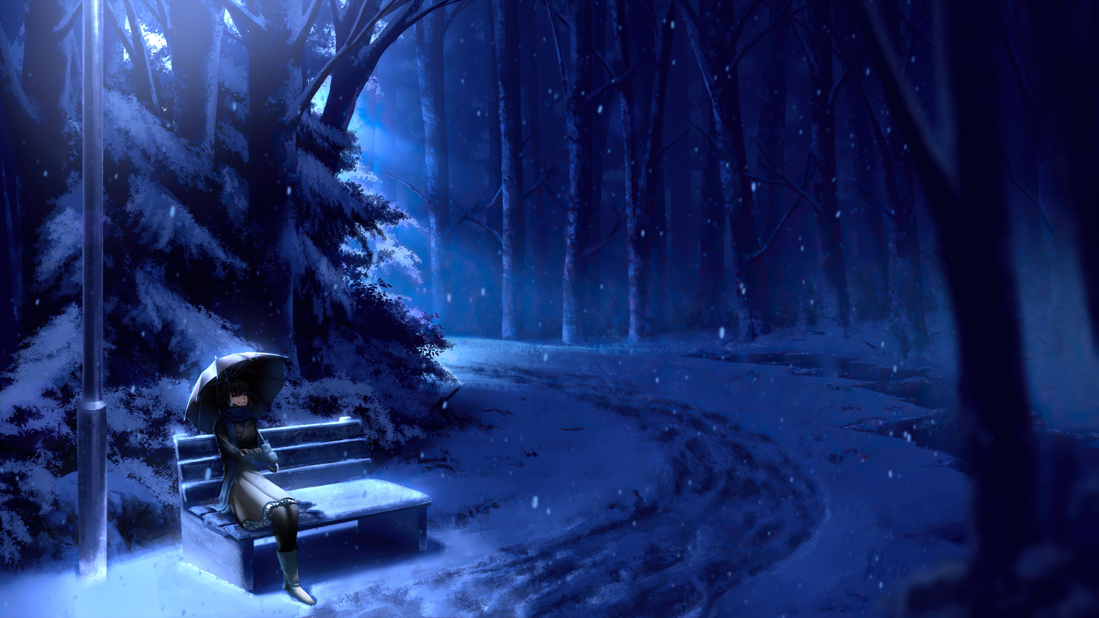 3840x2160 Winter Stillness 4k Wallpaper, HD Artist Wallpaper, 4k Wallpaper, Image, Background, Photos and Picture