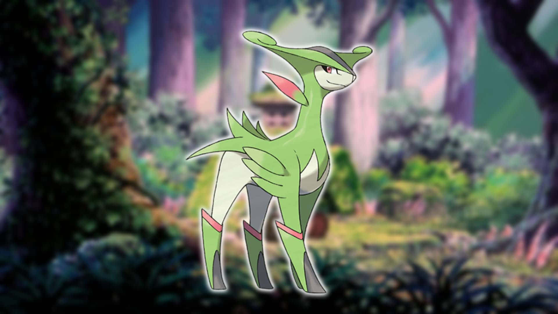 1920x1080 Descargar fondos de Fondode Pantalla Estético Verde De Virizion Pokemon Para Escritorio