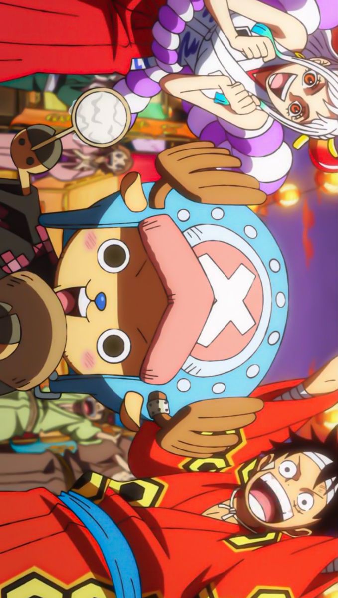 679x1200 Luffy, Chopper, Yamato. Wano onepiece wallpaper hd, One piece wano wallpaper iphone, One piece opening 25 wallpaper