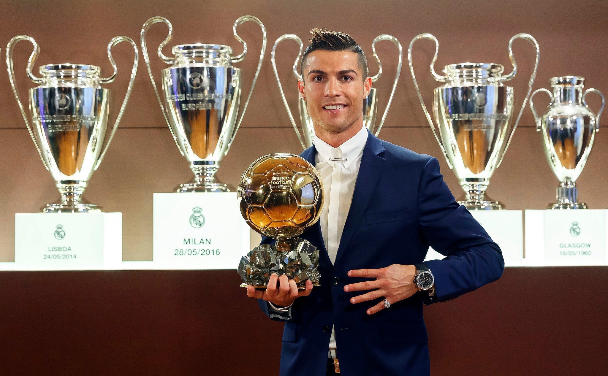 2048x1267 Cristiano Ronaldo Wins the Ballon d'Or as Player of the Year