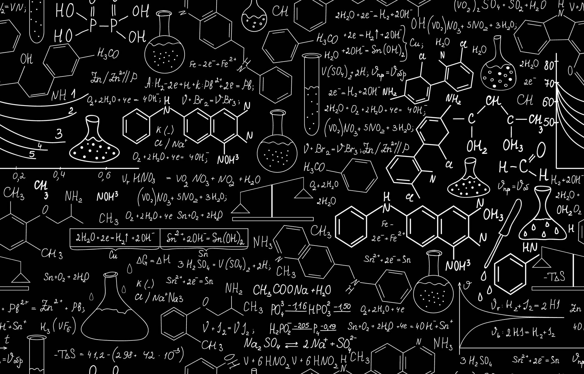 1920x1228 Download Chemistry Equation on Blackboard Wallpaper