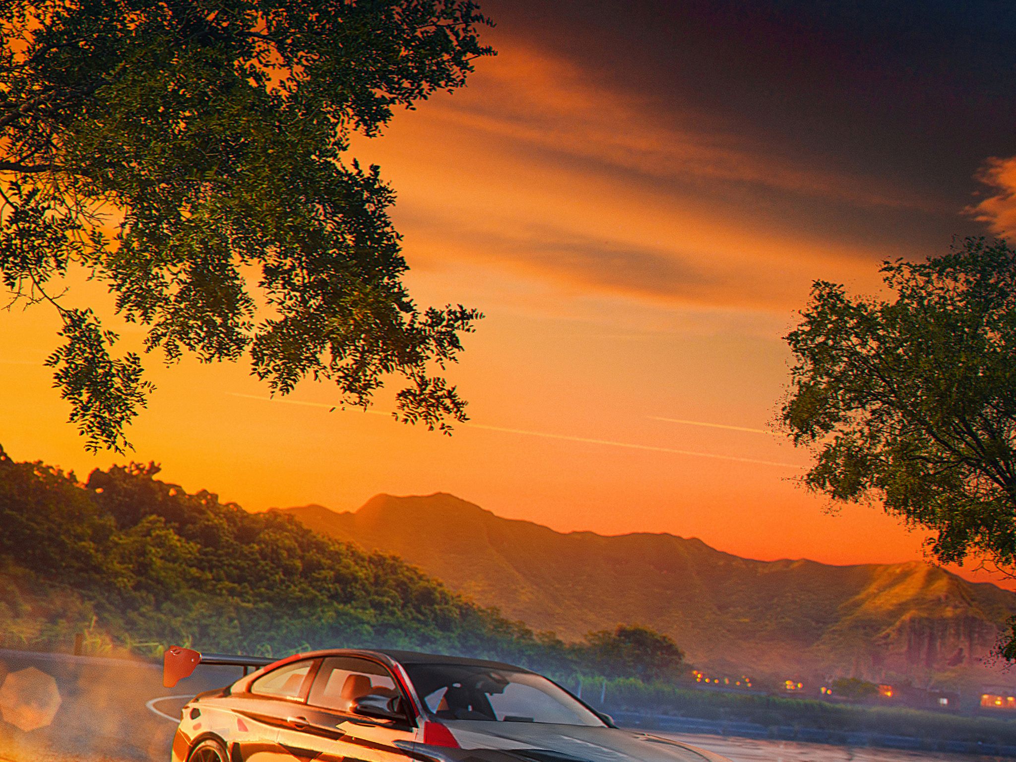 2048x1536 Download BMW M Automobile, Landscape, Sunset, Bmw Wallpaper in 2048x1536 Resolution