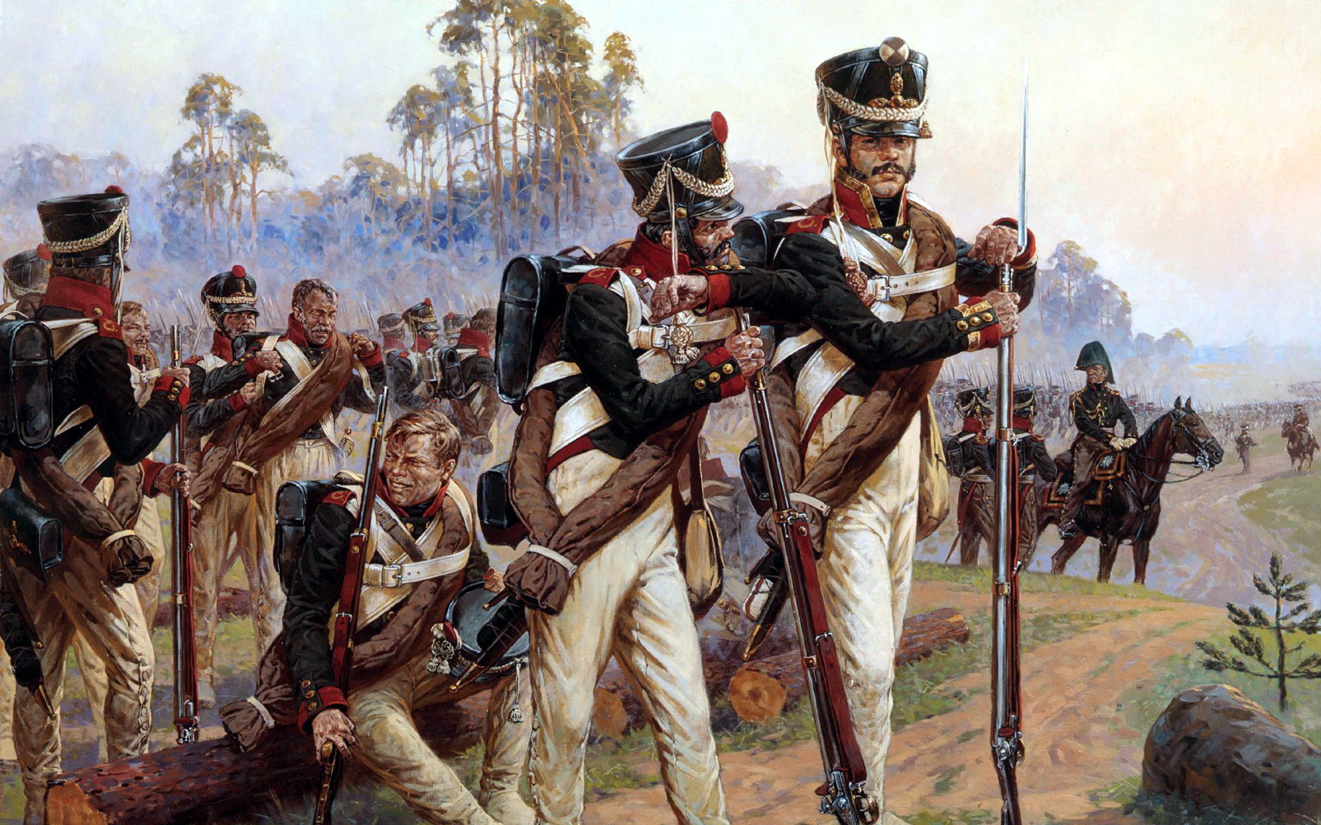 1920x1200 Wallpaper soldier, war, history, uniform, Averyanov Alexander, june 1812 for mobile and desktop, section живопись, resolution 1920x1200