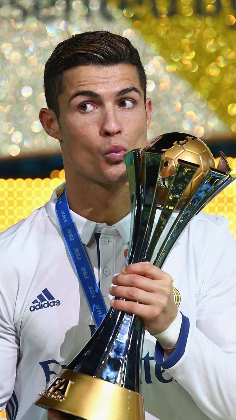 800x1422 Cr7 With Fifa Club World Cup, cr fifa, ronaldo, football, sports, hard work, HD phone wallpaper