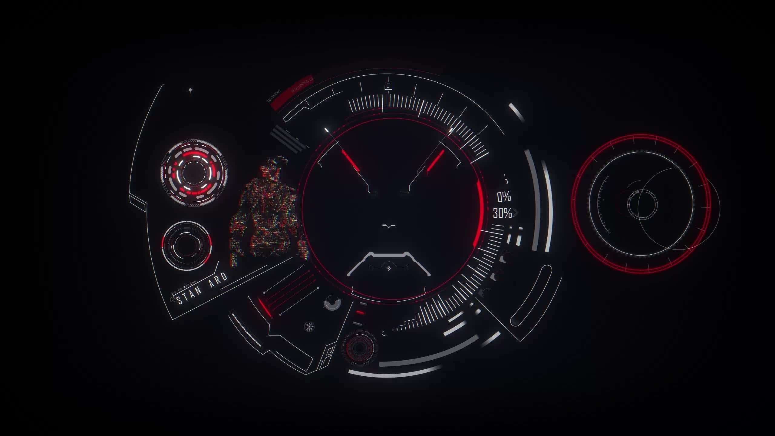 2560x1440 Iron Man Hud Live Wallpaper