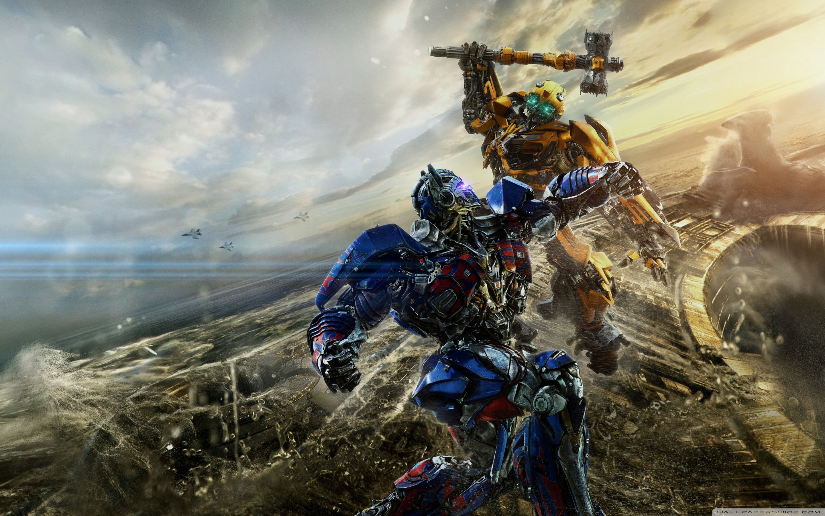 2880x1800 Bumblebee vs Optimus Prime Transformers The Last Knight 4K UHD Wallpaper for UltraHD Desktop and TV : Widescreen and UltraWide Display : Dual Monitor : Smartphone and Tablet Devices