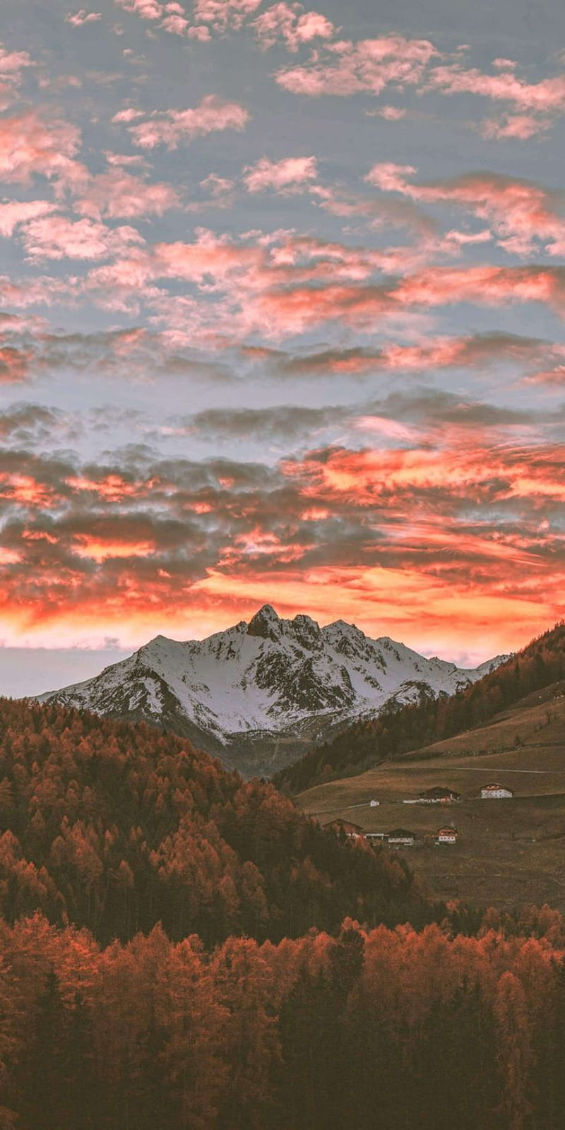 800x1600 Mountain Sunset, nature, pretty, HD phone wallpaper