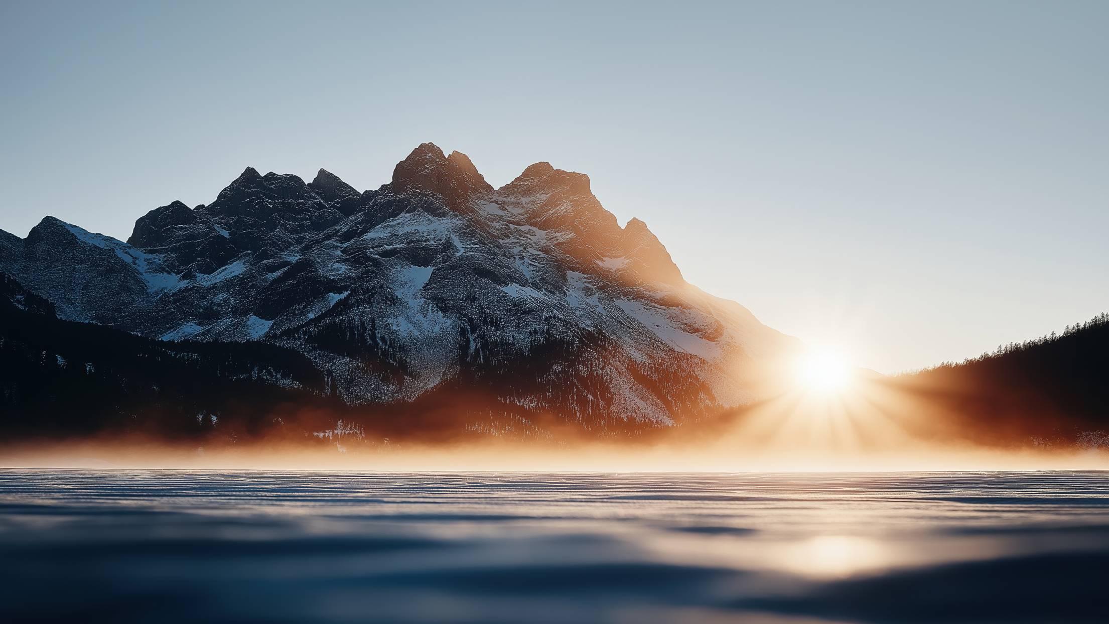 2210x1243 Amazing Winter Wallpaper 16:9 Mountain Winter Nature. Free Winter Image