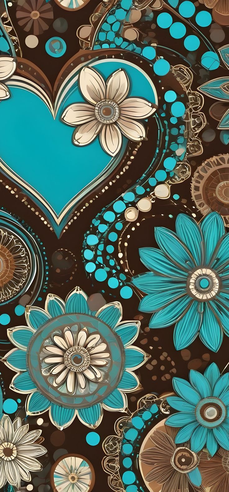 736x1578 Background wallpaper ideas. Brown and aqua 2000s wallpaper, Teal and brown y2k wallpaper, Pretty wallpaper