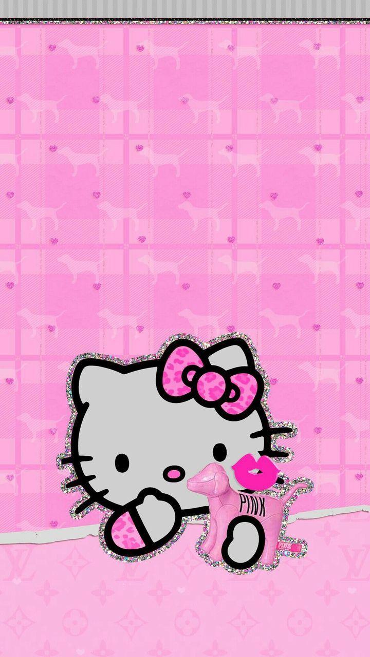 Hello Kitty Glitter Wallpaper 6952