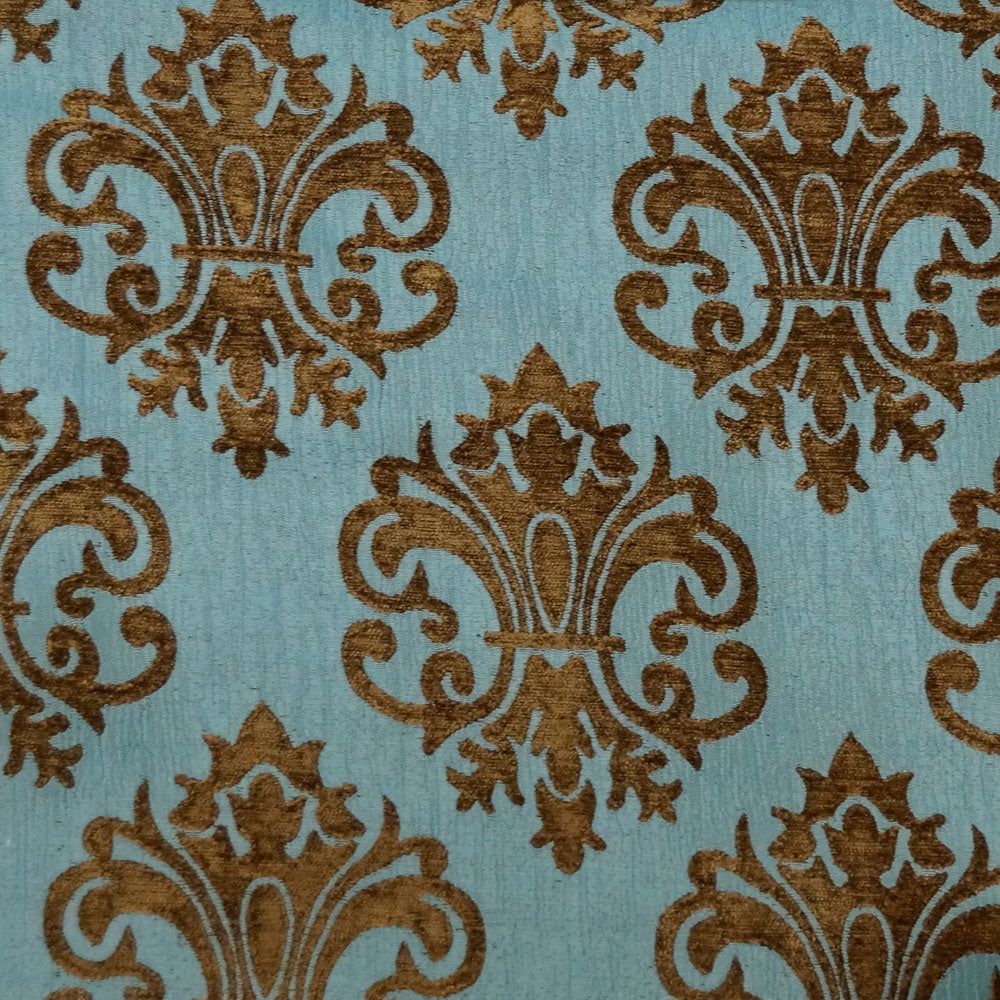 1000x1000 Brown Turquoise Collection Upholstery Fabric