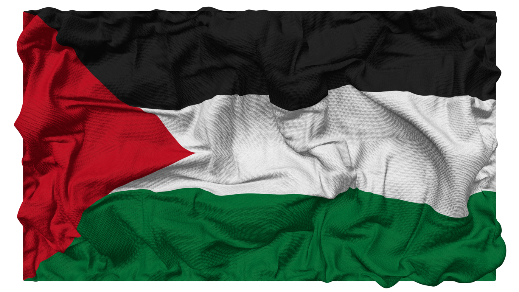1742x980 State of Palestine Flag Waves with Realistic Bump Texture, Flag Background, 3D Rendering 21299831 PNG