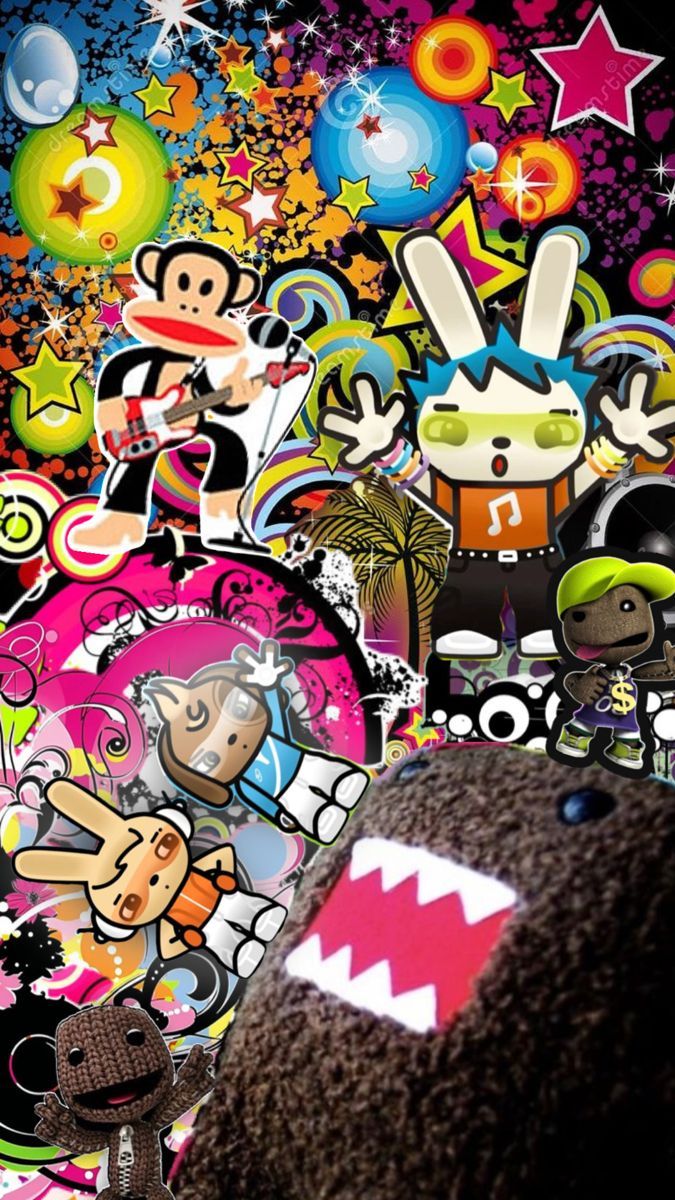675x1200 Frutiger Metro. Little big planet, 2000s wallpaper, Funky wallpaper