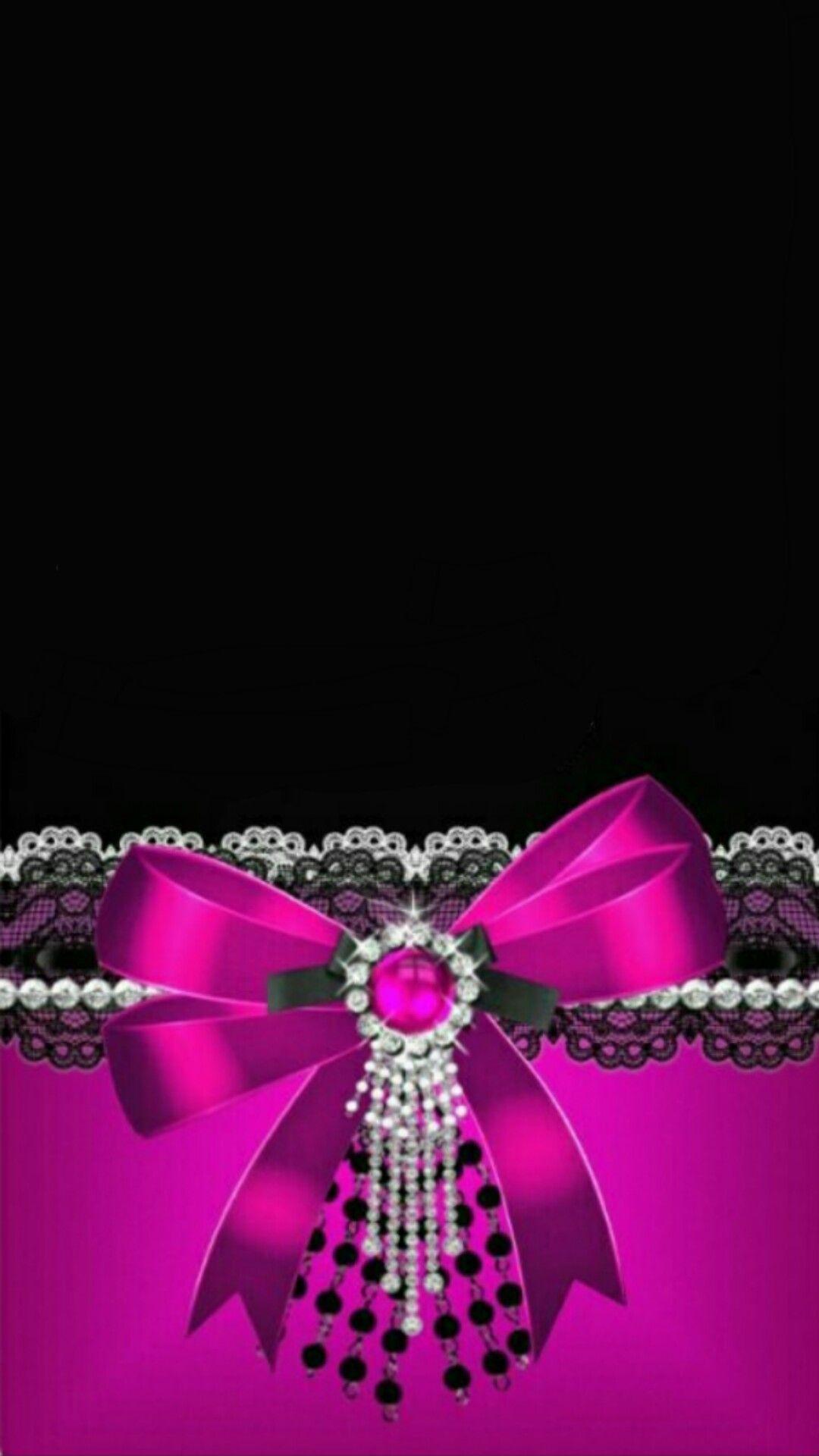 1080x1920 Hello Kitty Black And Pink Wallpaper And Black Glitter