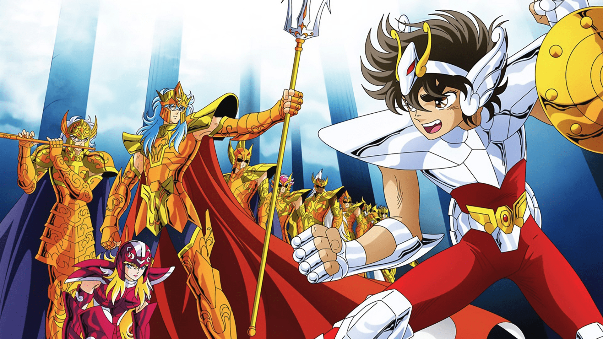 1920x1080 Epic Clash: Poseidon vs. Pegasus Seiya Wallpaperx1080