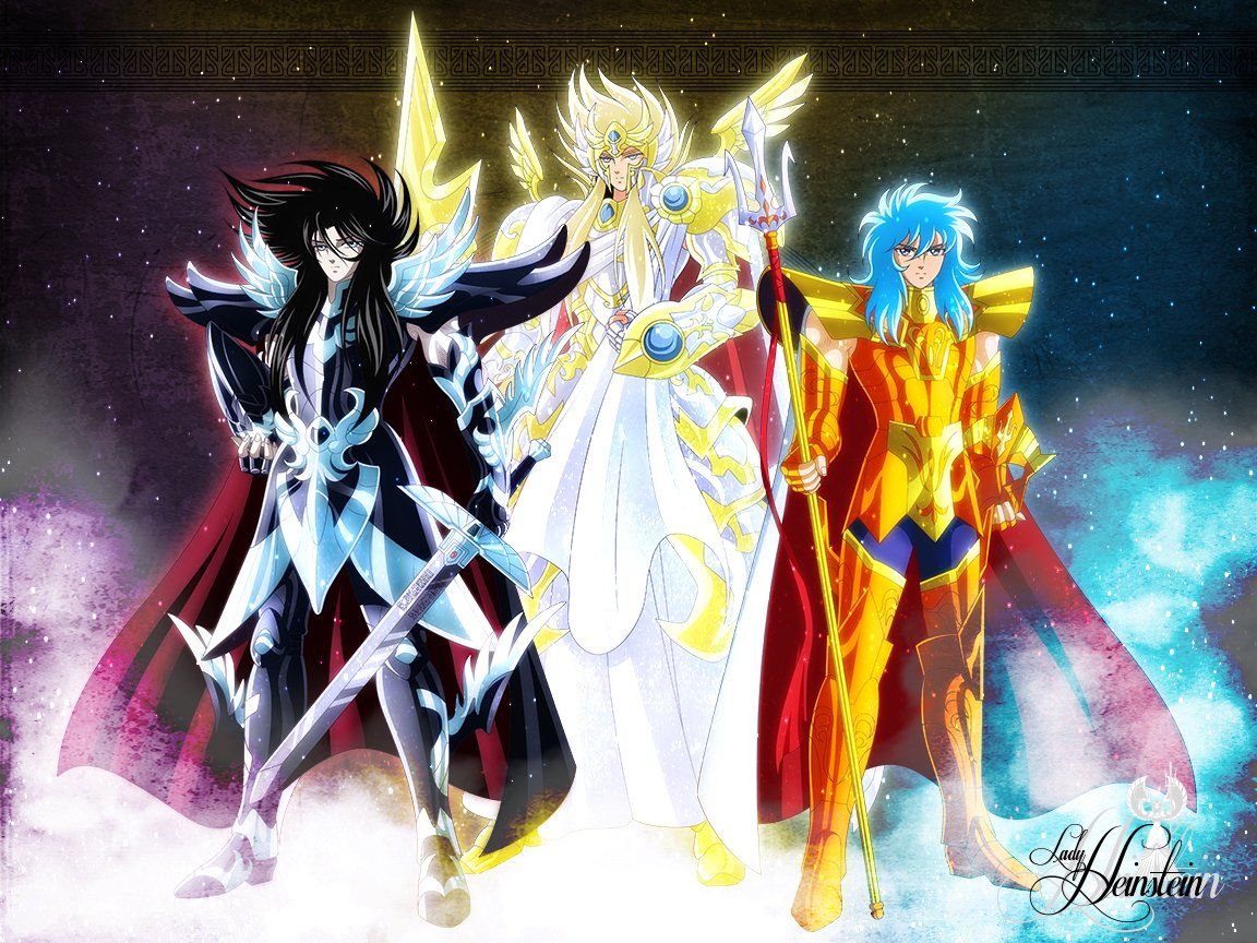 1152x864 Trinity #Zeus #Poseidon #Hades #SaintSeiya #God #Art #FanArt #DigitalArt #LadyHeinsteinArt Art