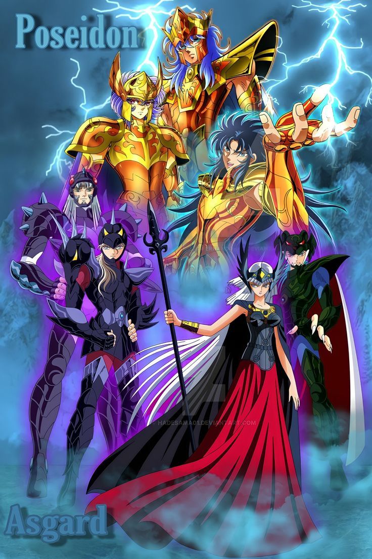 736x1104 Poseidon y Asgard Saint Seiya