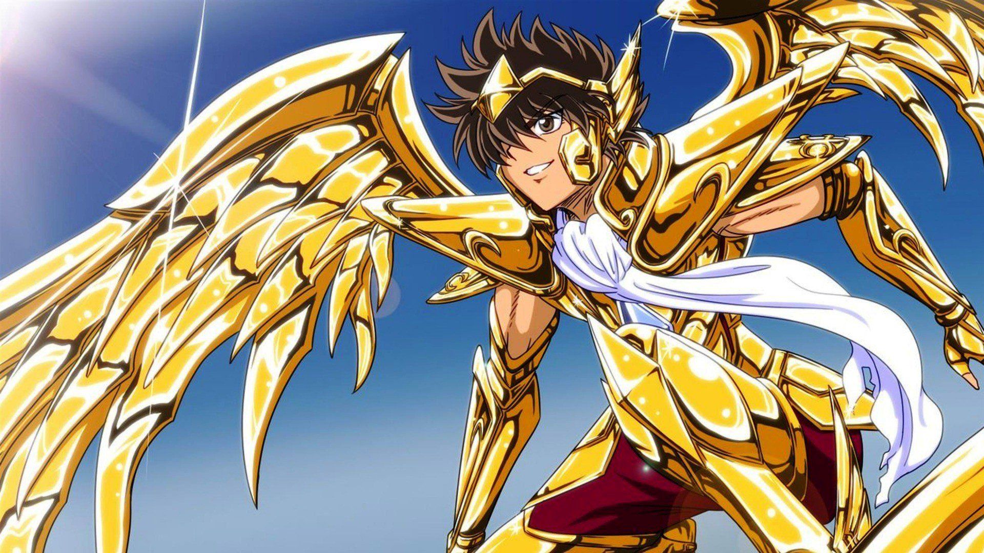 1920x1080 Epic Clash: Poseidon vs. Pegasus Seiya Wallpaperx1080
