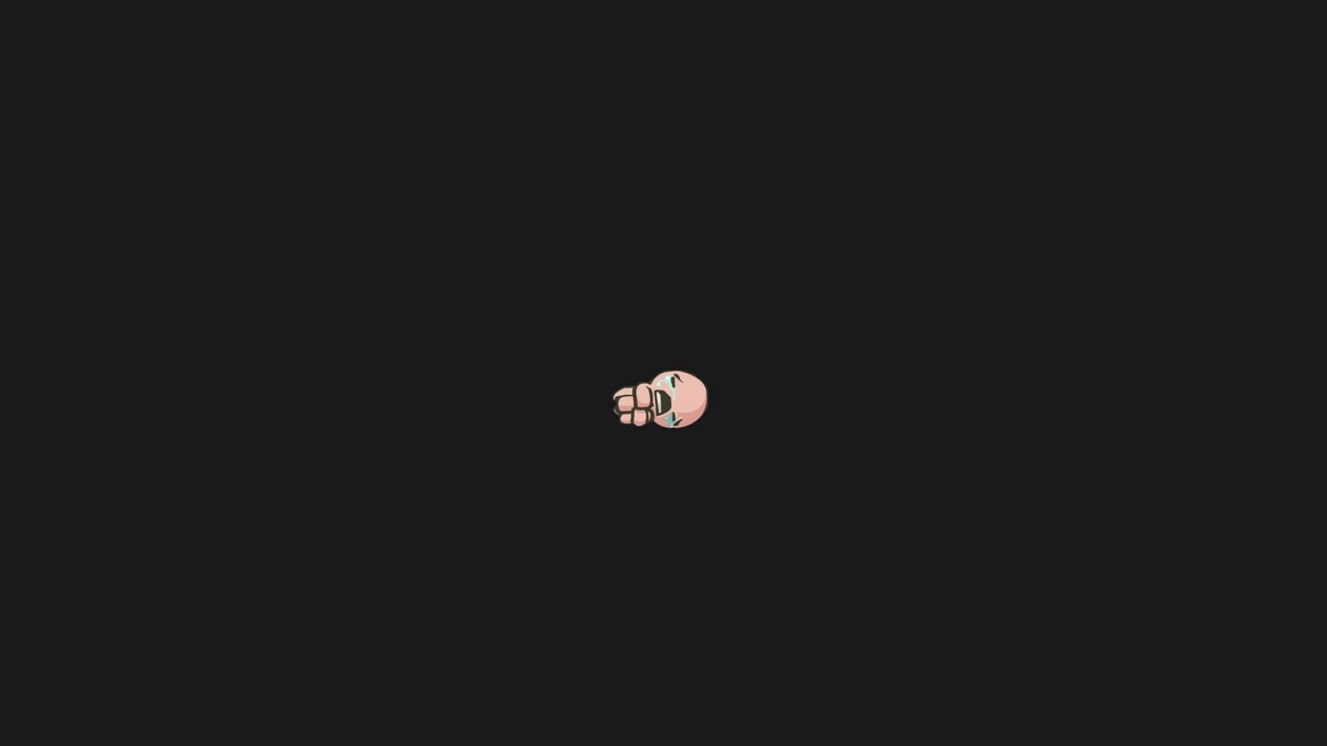 1920x1080 Download Cute Black Crying Cartoon Aesthetic Wallpaper