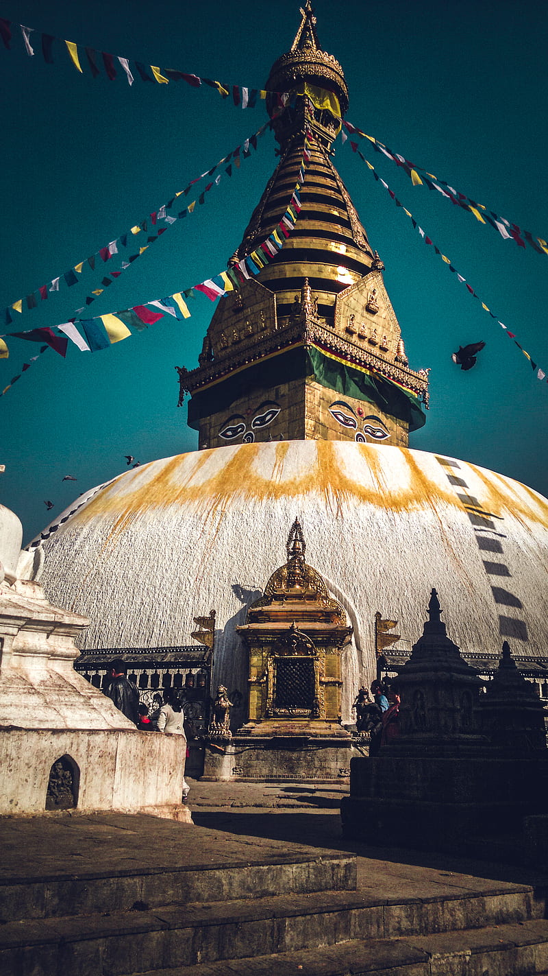 800x1423 Swayambhu Nath, buddha, kathmandu, nepal, peace, relaxing, temple, HD phone wallpaper