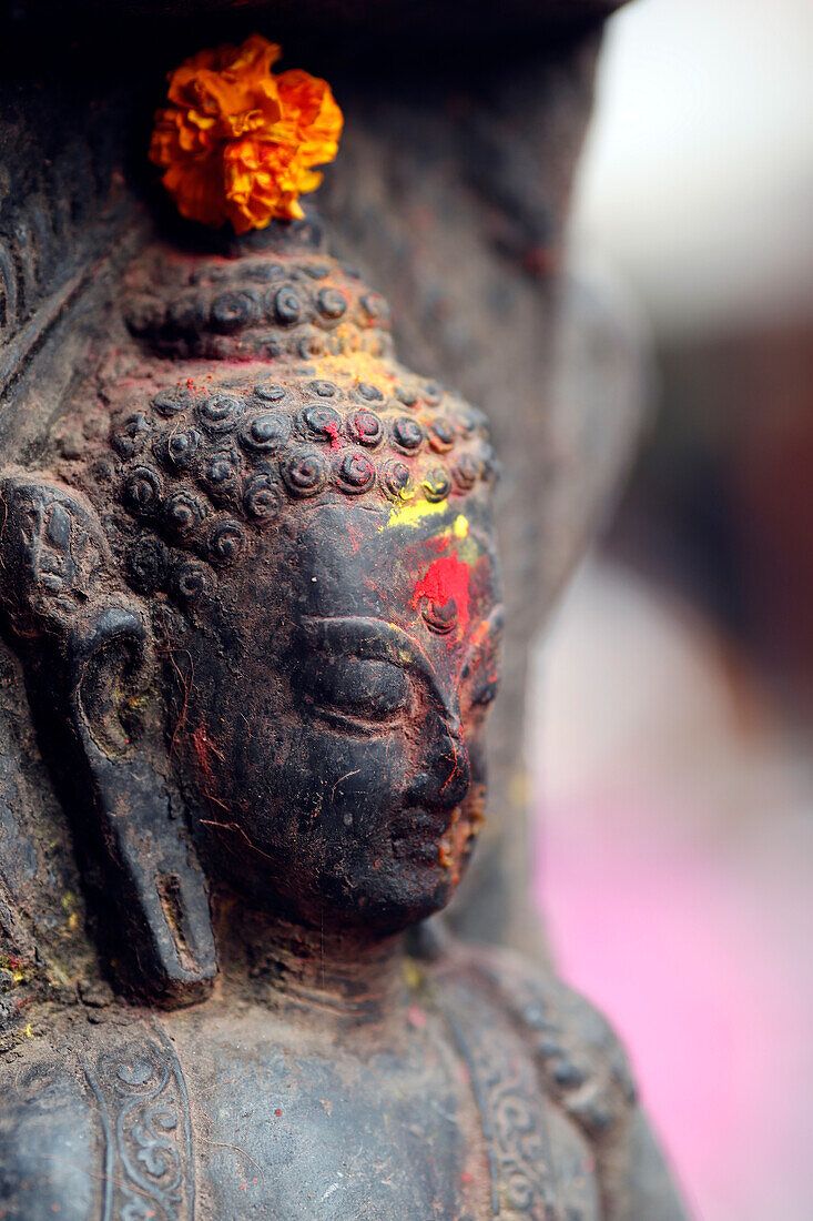 733x1100 Buddha statue, Buddhist shrine in the