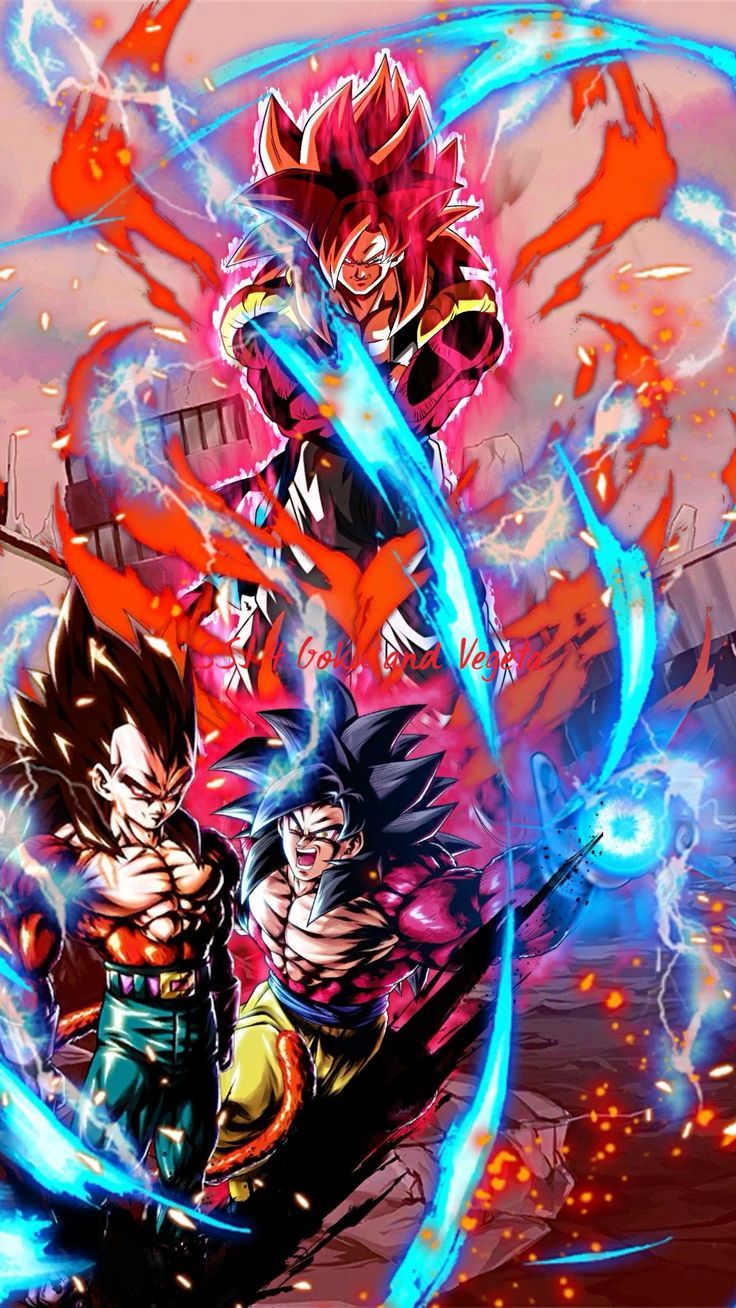 736x1308 SSJ 4 Goku and Vegeta