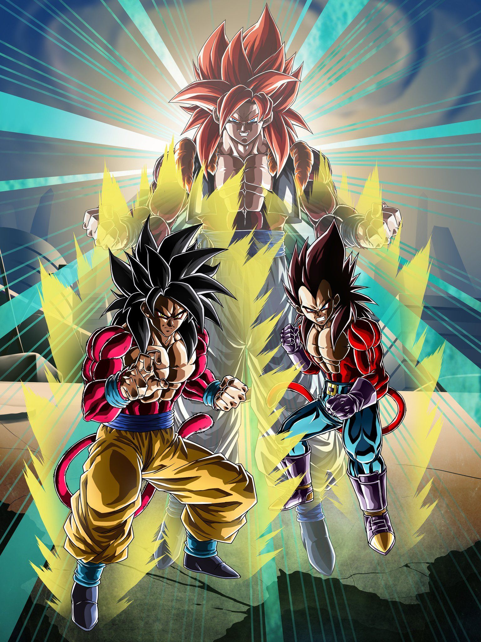 1536x2048 Super Saiyan 4 Gogeta. anime dragon ball super, dragon ball artwork, dragon ball wallpaper