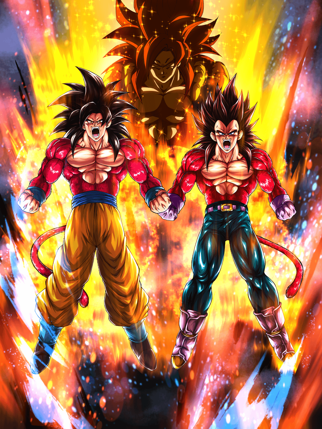 1080x1440 LF SSJ4 Goku Vegeta