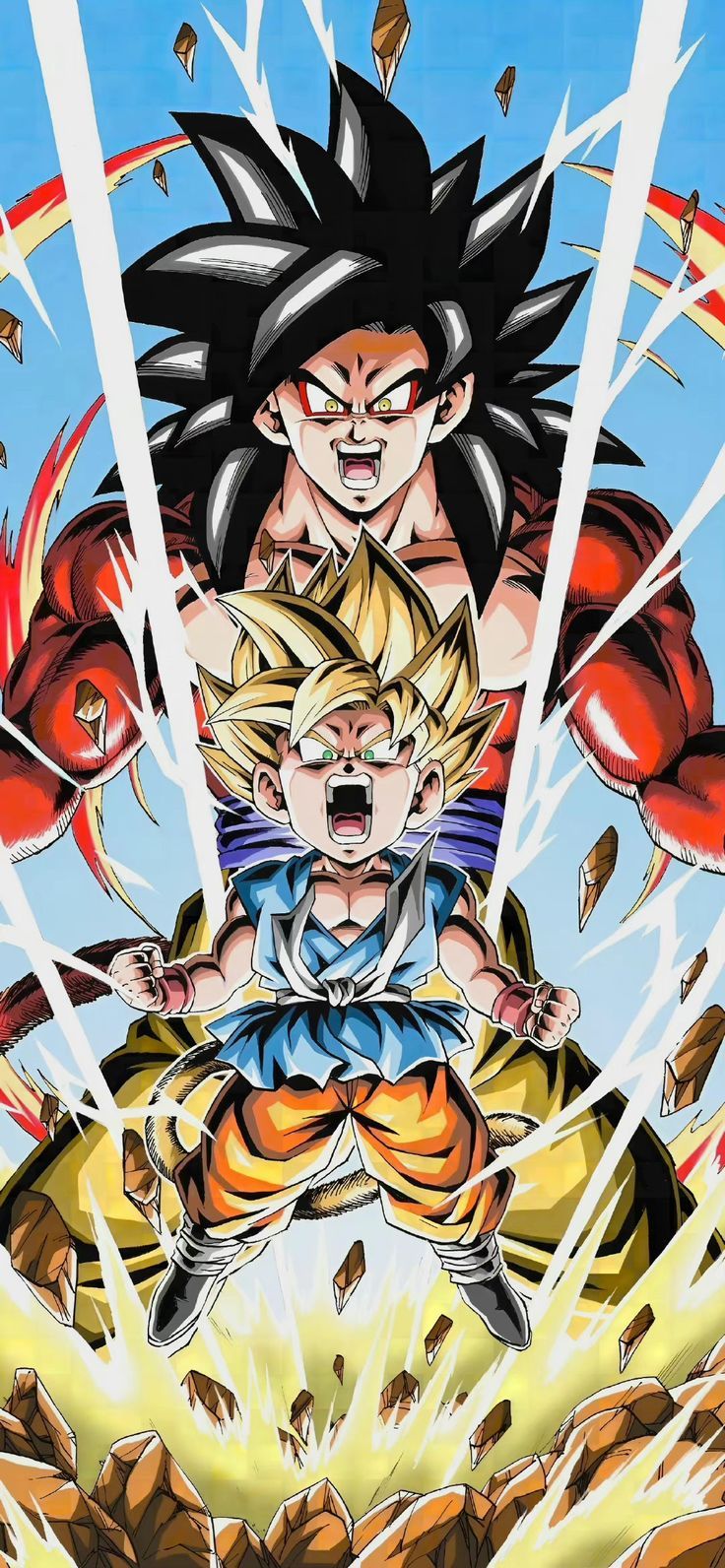 736x1592 Goku and goten tattoo. Ssj4 goku and vegeta wallpaper, Ssj2 gohan wallpaper, Dragon ball wallpaper