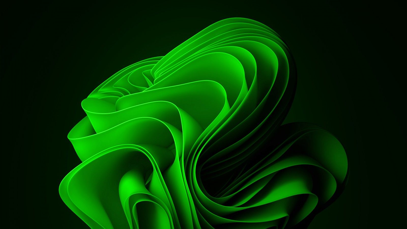 1600x900 Green Windows 11 Logo In Green Background 4K HD Windows 11 Wallpaper