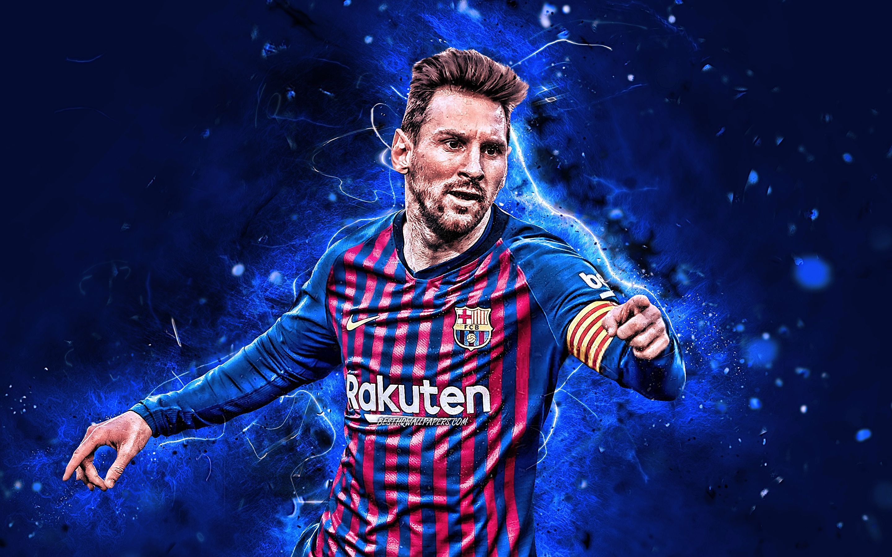 2880x1800 Messi Neon Wallpaper