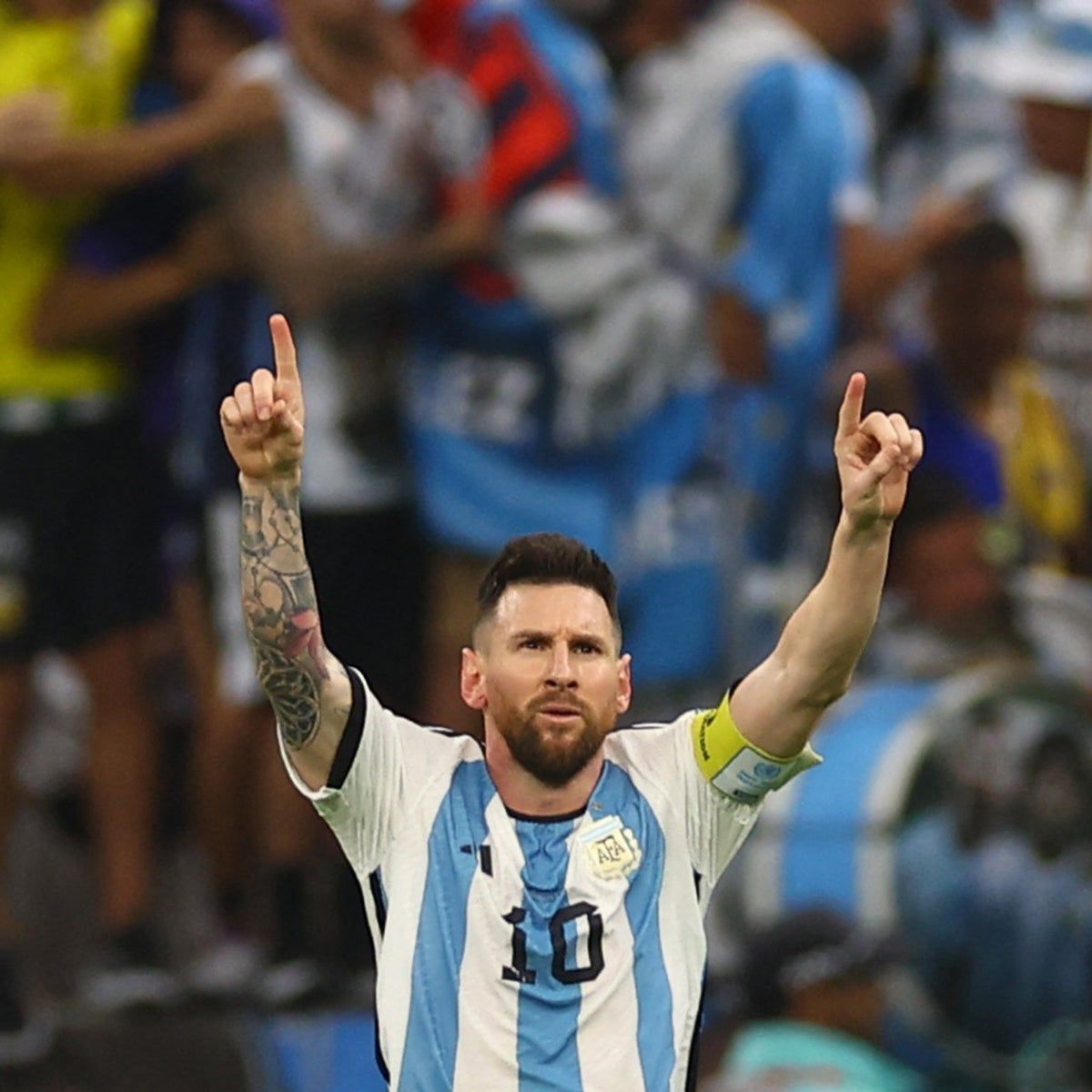 1200x1200 Lionel Messi embraces 'spirit of Maradona' to drag Argentina to brink of World Cup final