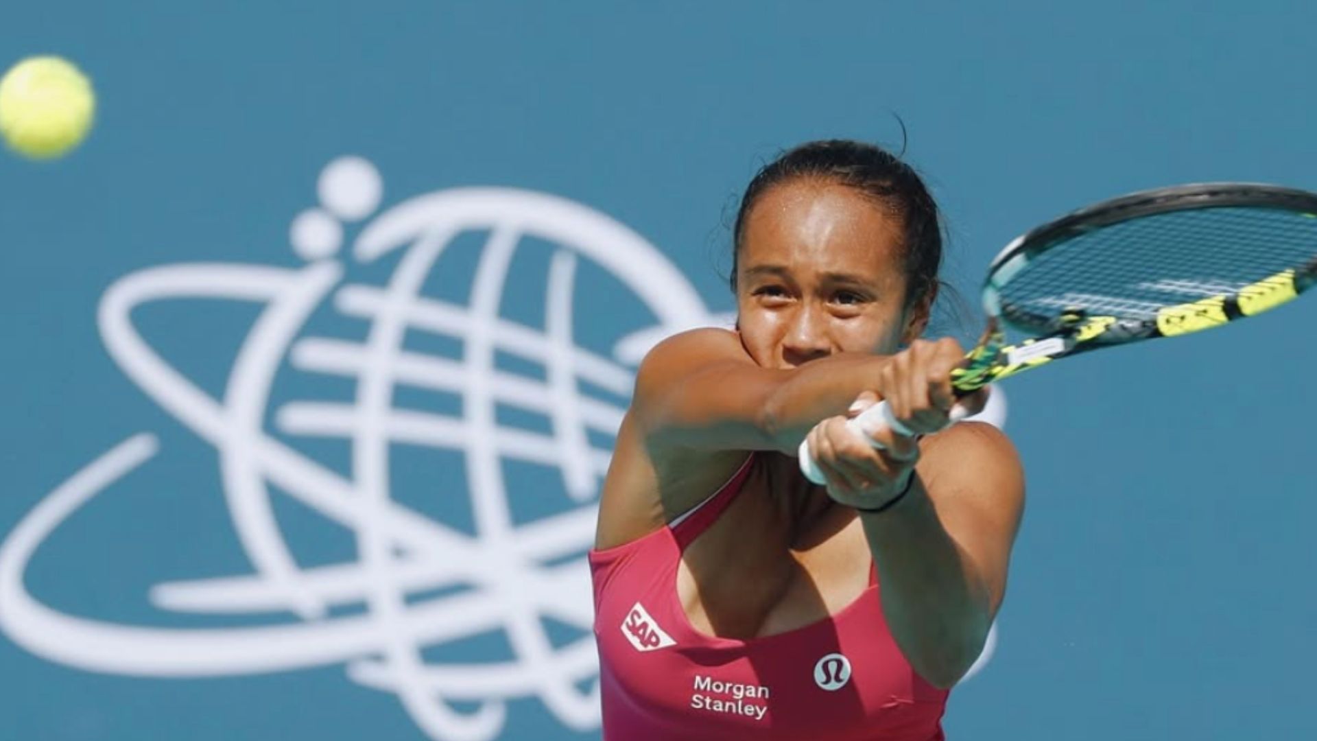 1920x1080 Leylah Fernandez moves forward in the Abu Dhabi Open despite service issues