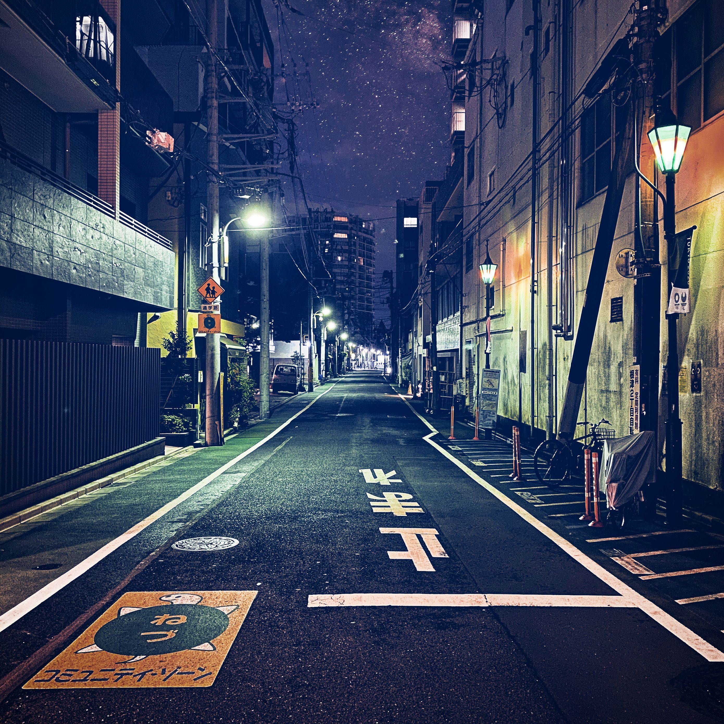 2780x2780 Download wallpaper 2780x2780 road, street, buildings, lights, night, japan ipad air, ipad air ipad ipad ipad mini ipad mini ipad mini ipad pro 9.7 for parallax HD background