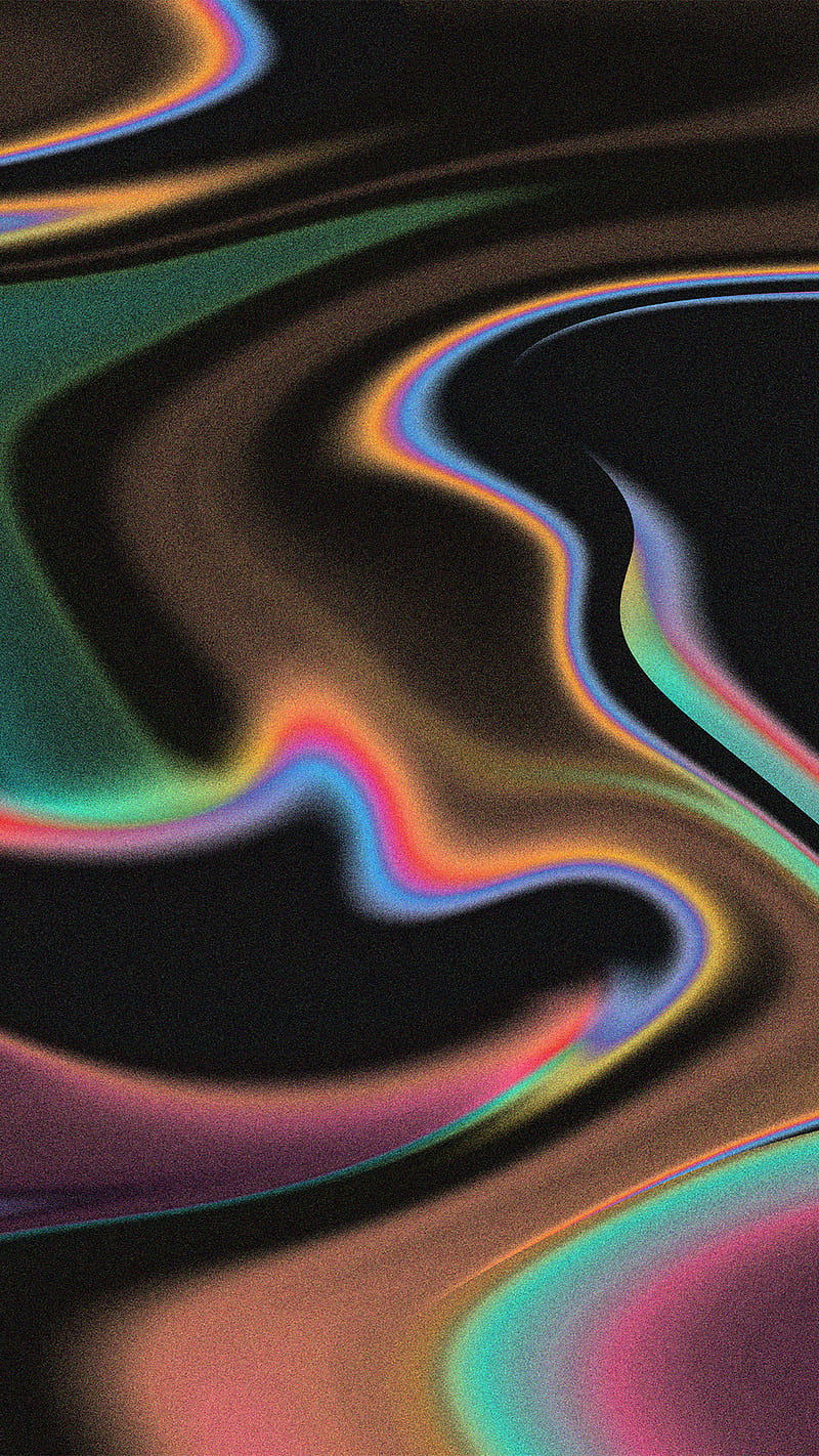 800x1422 Abstract Liquid Wall, black, colorful, colors, gradient, grain, liquify, mix, HD phone wallpaper