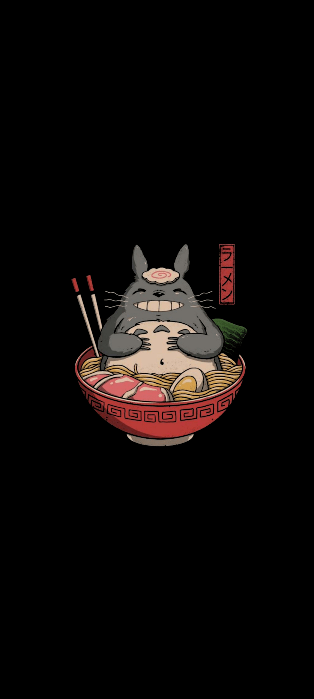 1080x2400 Totoro Ramen Amoled Wallpaper / Poster