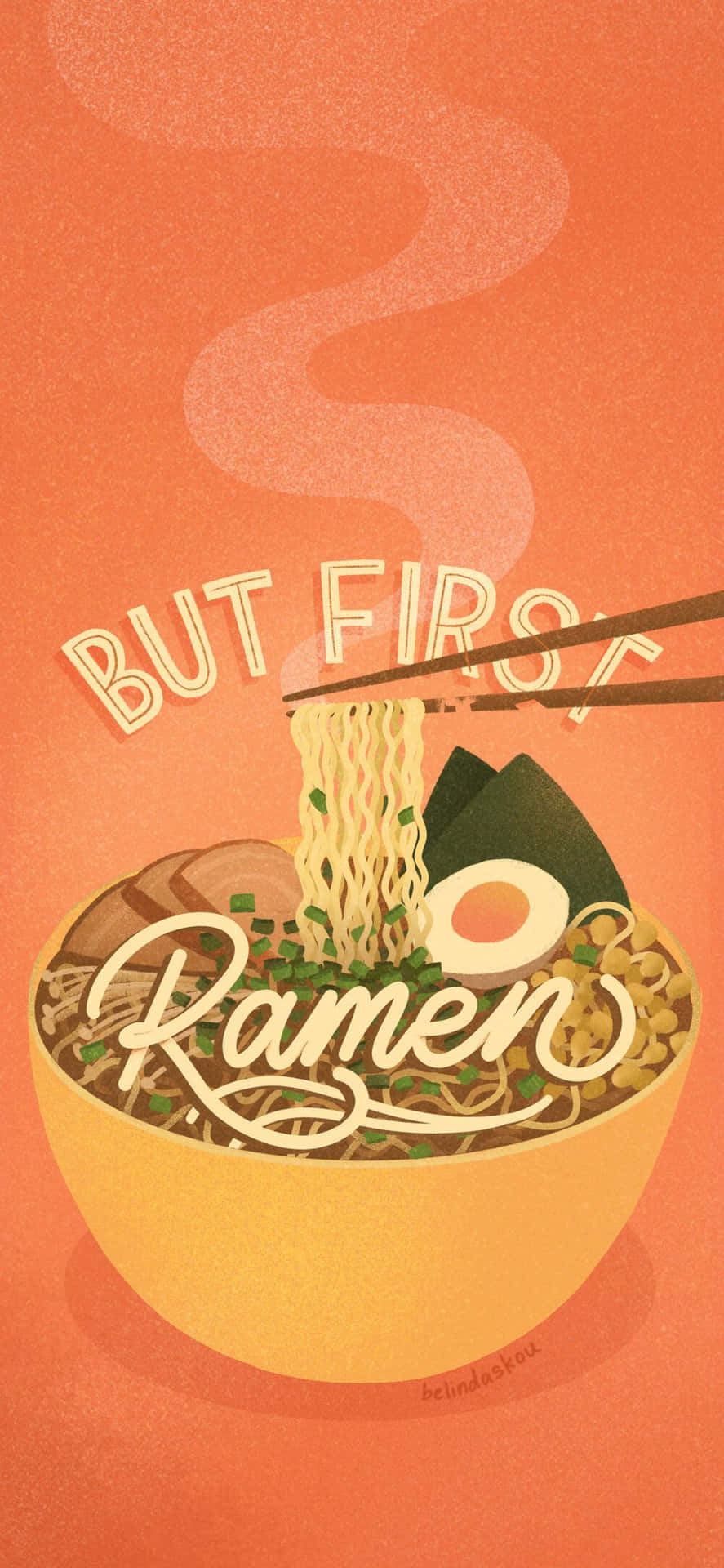 887x1920 Ramen Wallpaper