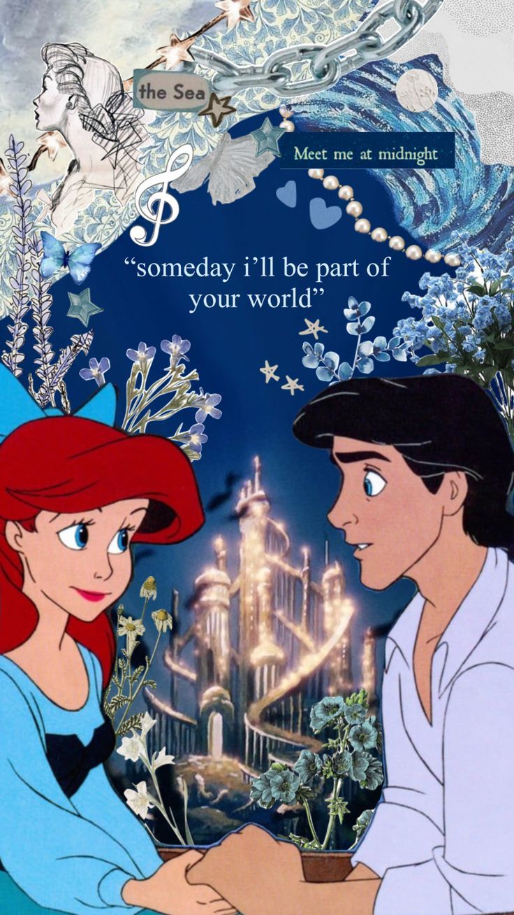 736x1308 thelittlemermaid #ariel #princeeric #aesthetic #moodboard #disney #disneyprincesses #shuffle #collage