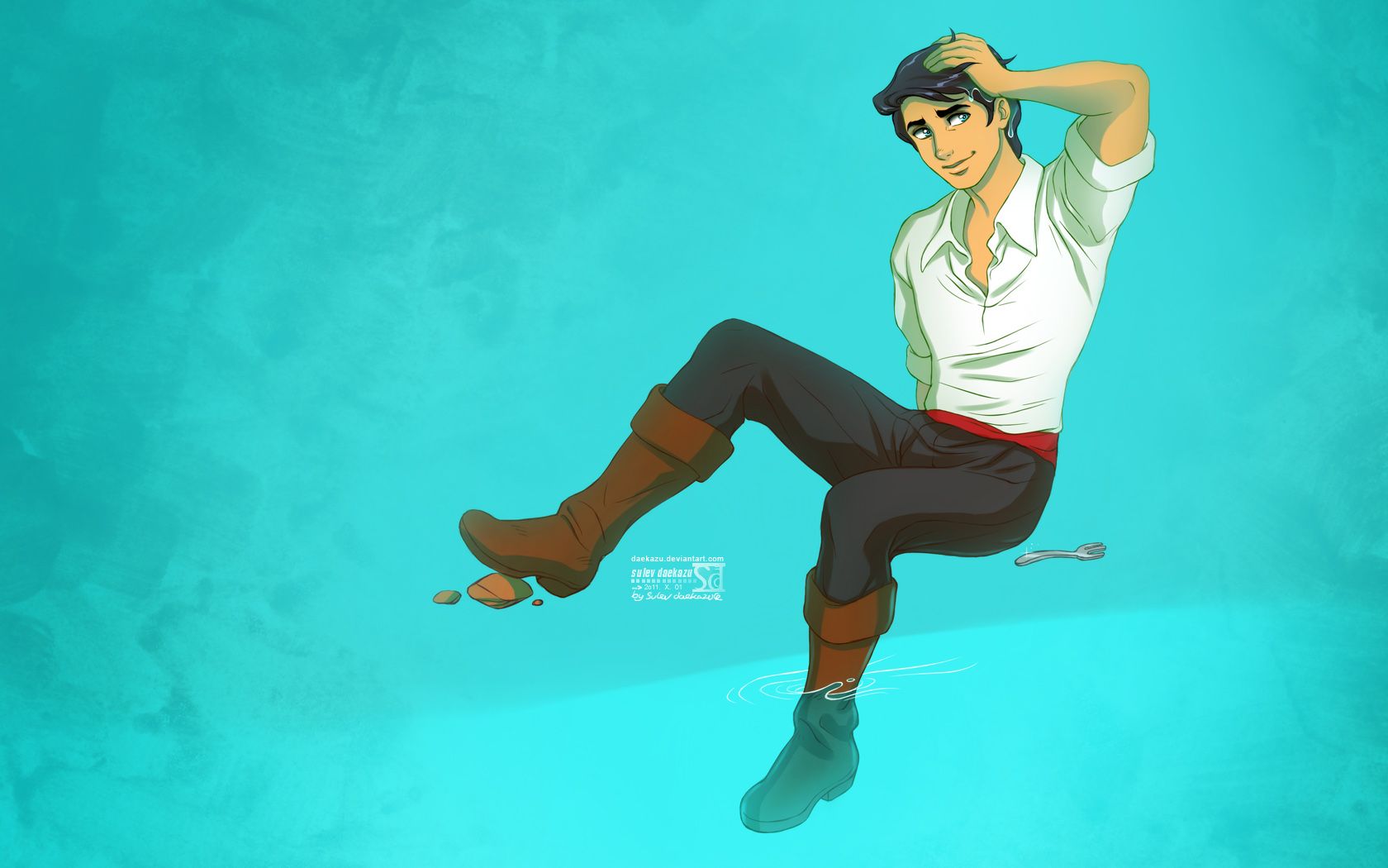 1680x1050 Prince Eric Mermaid (Disney) Anime Image Board