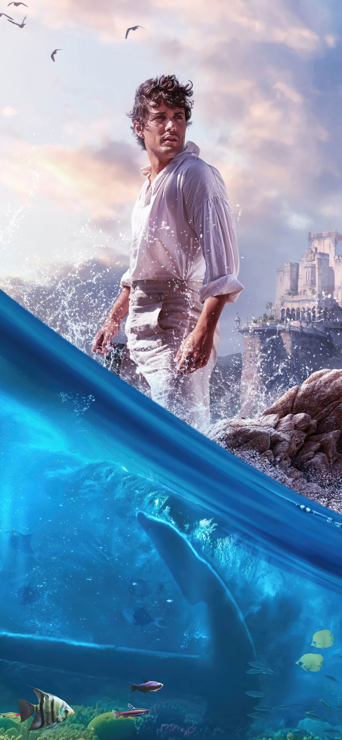 1125x2436 Jonah Hauer King As Prince Eric In The Little Mermaid Movie iPhone XS, iPhone iPhone X , HD 4k Wallpaper, Image, Background, Photos and Picture
