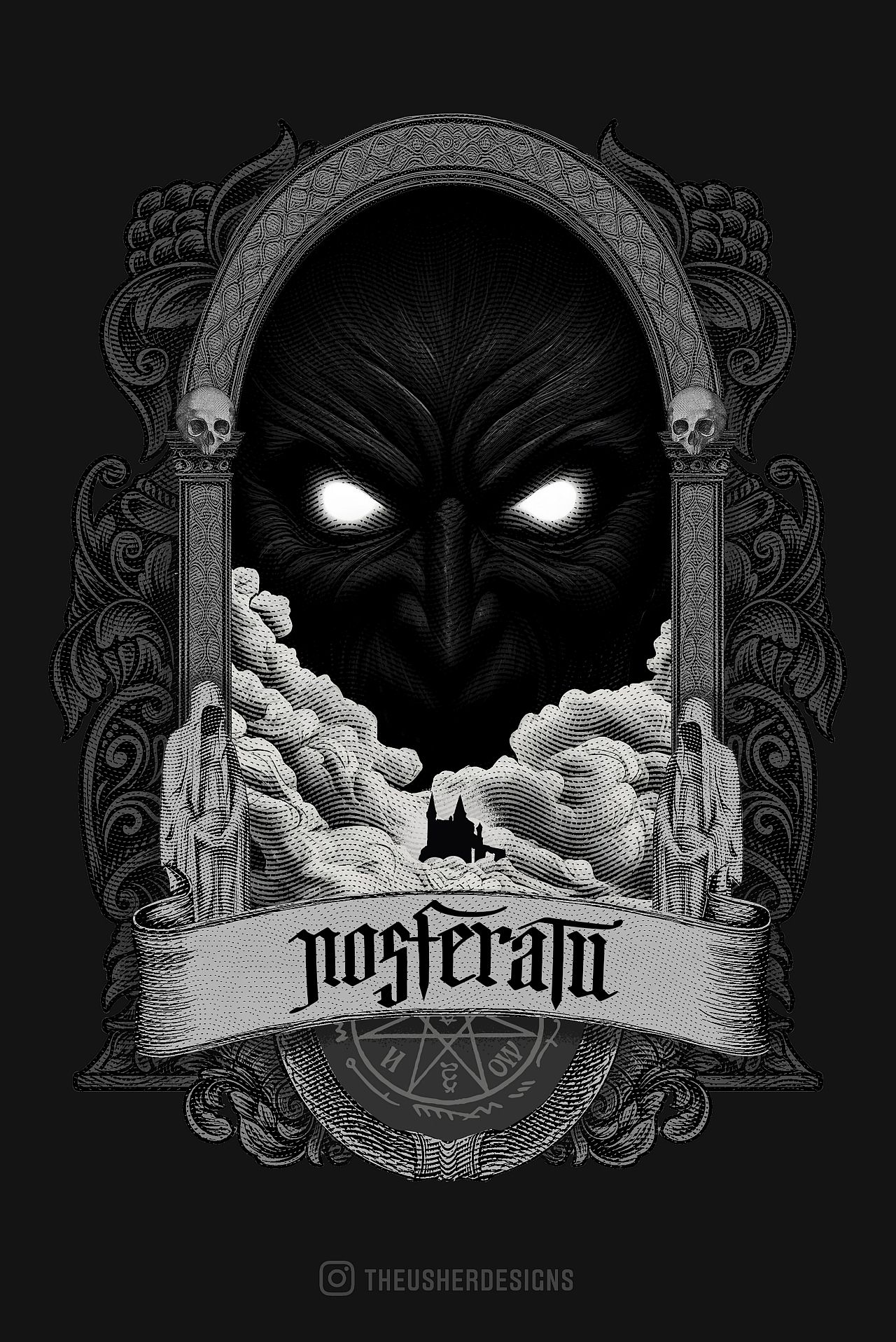 1280x1916 Nosferatu. Poster By Theusherdesigns
