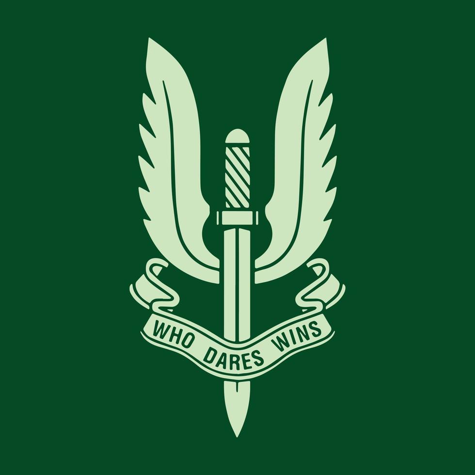 980x980 Who Dare Wins Army Sign