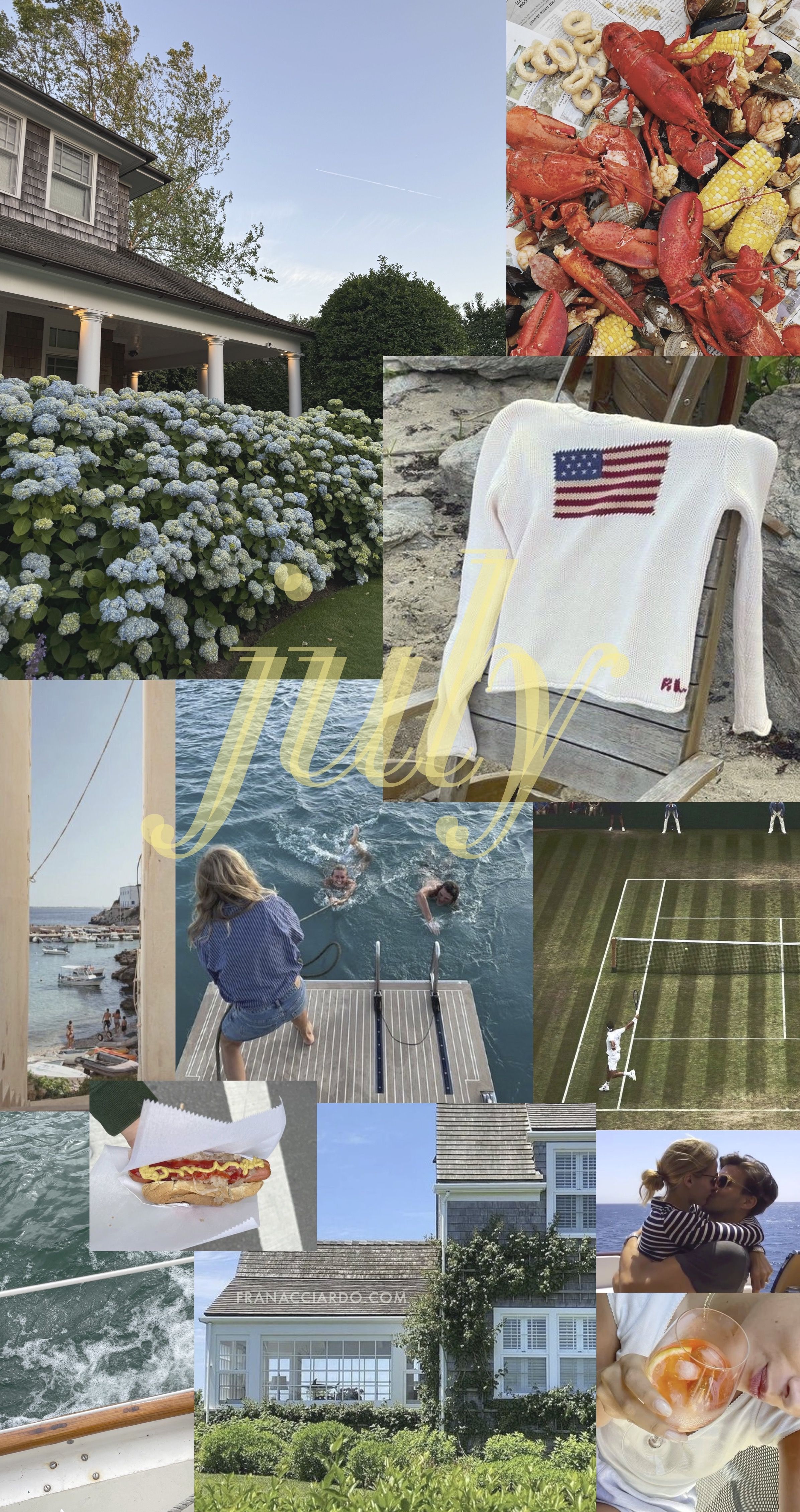 2392x4522 July 2024 Moodboard (Desktop & iPhone Wallpaper!)