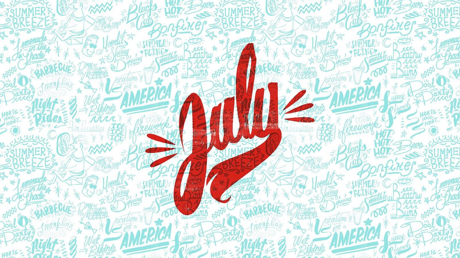 1600x900 July Aesthetic Wallpaper