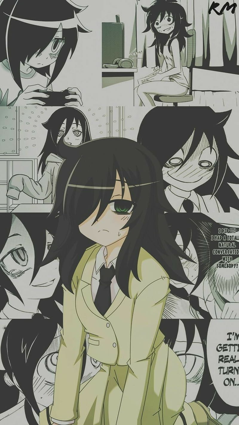 800x1423 Tomoko, anime, watamote, HD phone wallpaper