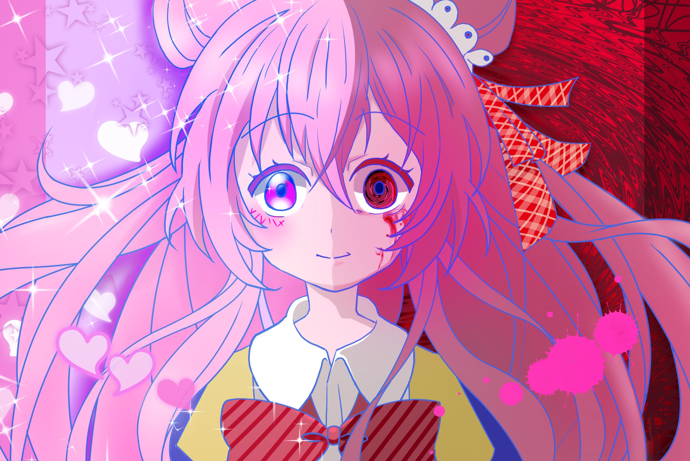 2896x1936 Download Satō Matsuzaka Anime Happy Sugar Life HD Wallpaper by むぅx1936