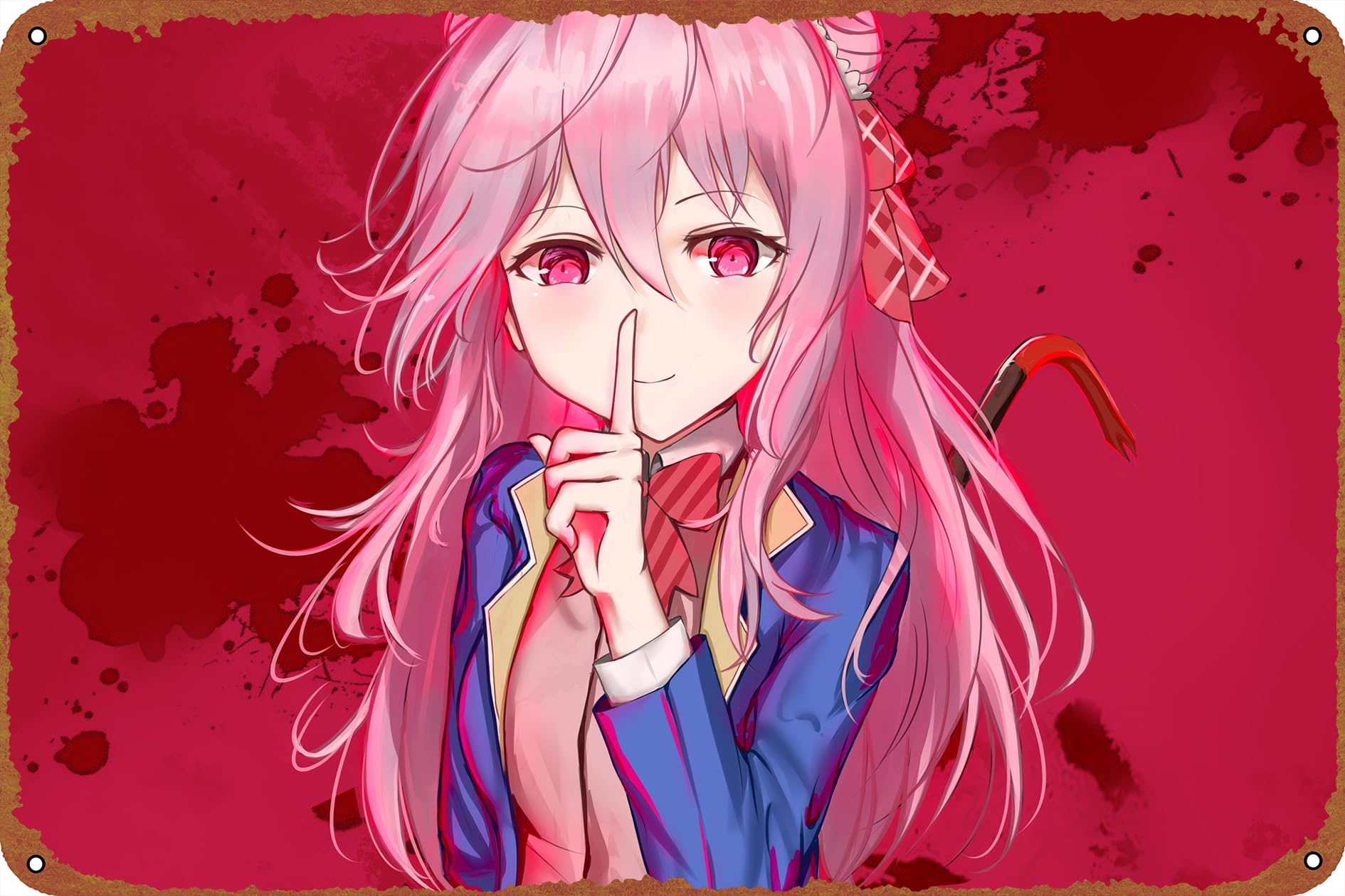 1890x1260 Happy Sugar Life Satō Matsuzakaóster de metal con logotipo de lata, estilo cafetería, hogar, bar, garaje, puerta de jardín, decoración de pared, 8 x 12 pulgadas : Hogar y Cocina