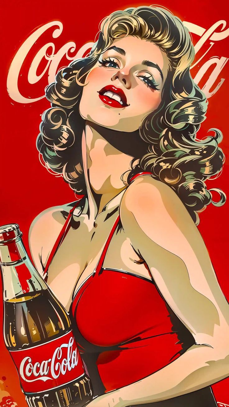 736x1308 Retro Coca Cola Poster Ideas. Coca Cola Pop Art Drawing, Coca Cola Vintage, Coca Cola